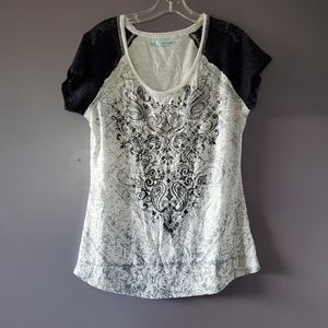 Maurice preowned t shirt with bling on design